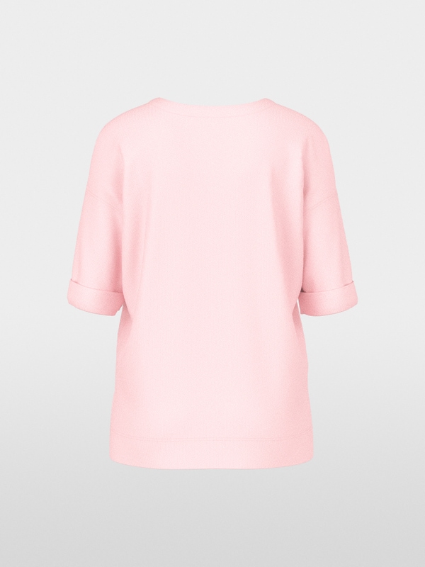 Materials mix blouse-style shirt