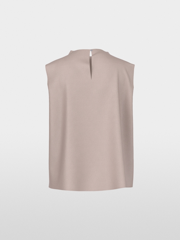 Gathered silk top