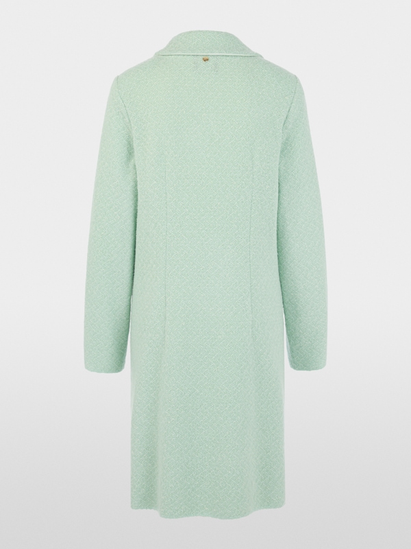 “Knitted in Germany”wool blend coat