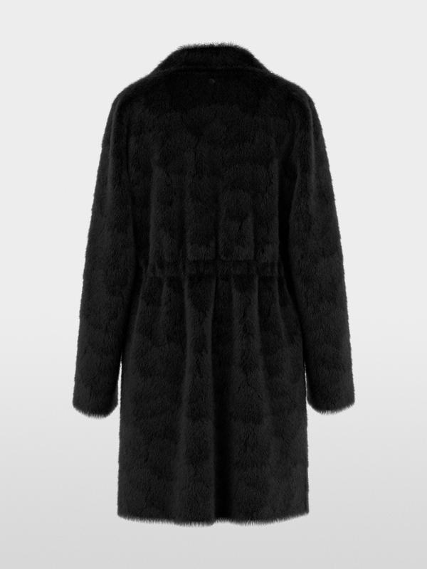 Manteau luxueux en fausse fourrure