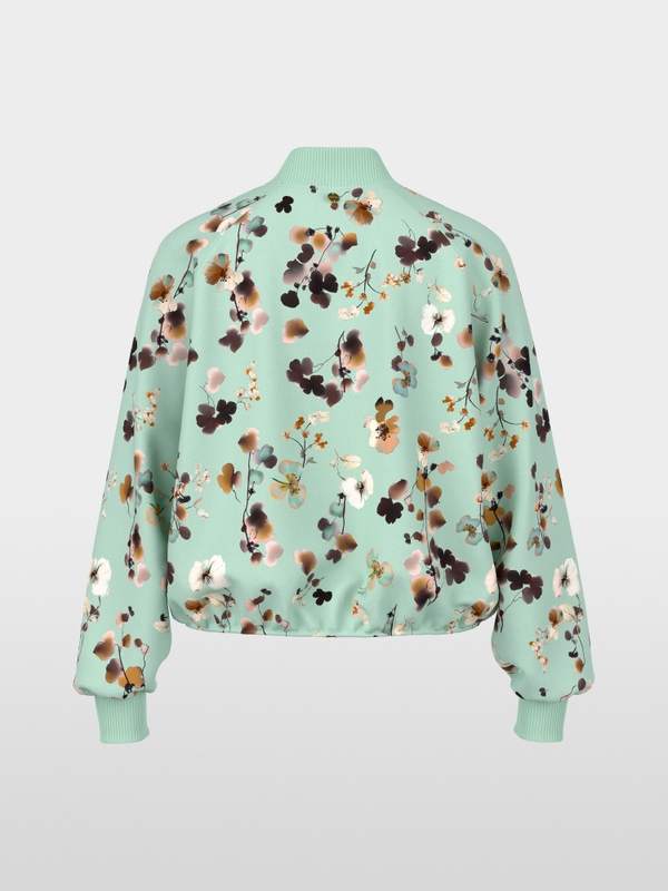 Blouson jacket with floral print