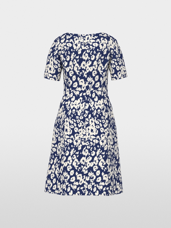 Short dress with all-over print