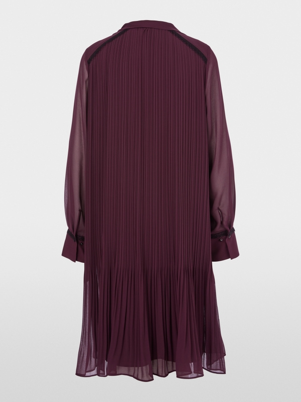 Chiffon dress with bow