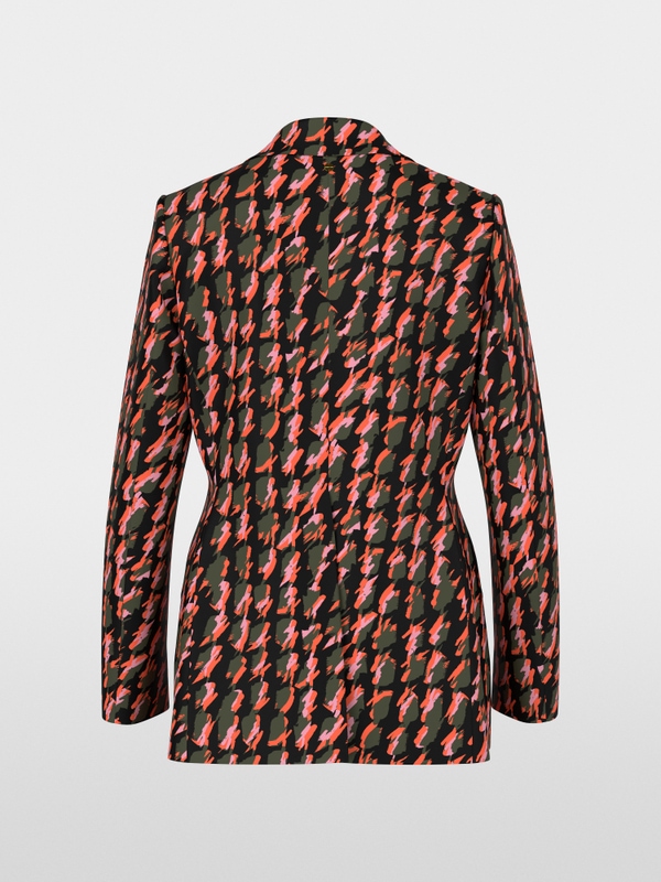 Fitted scuba jersey blazer