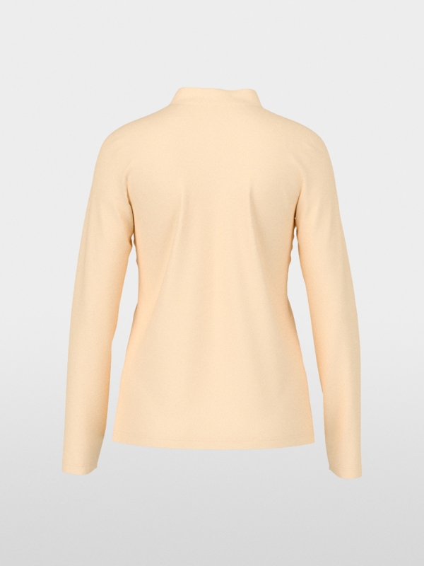T-shirt à manches longues avec détails en soie