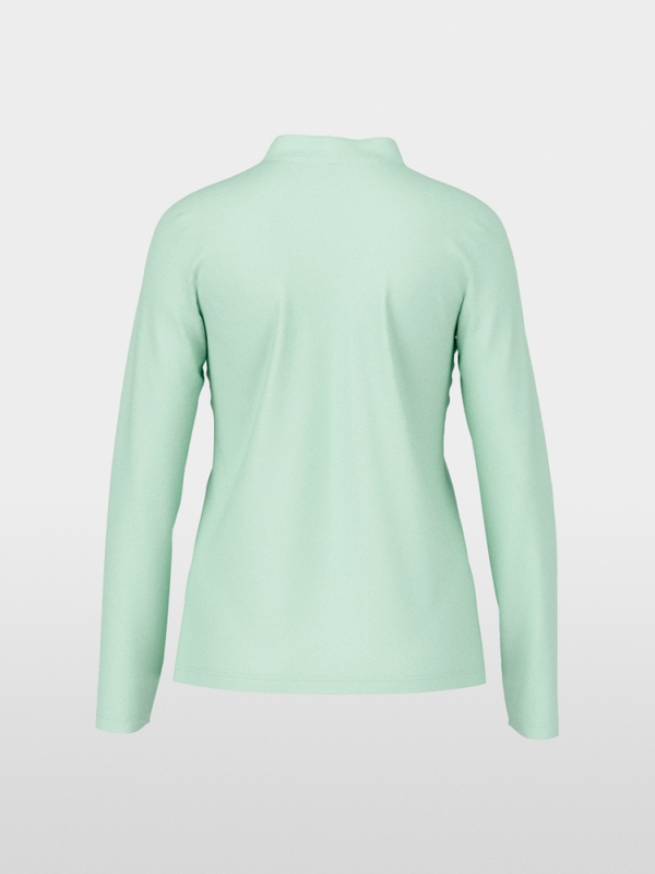 T-shirt à manches longues avec détails en soie