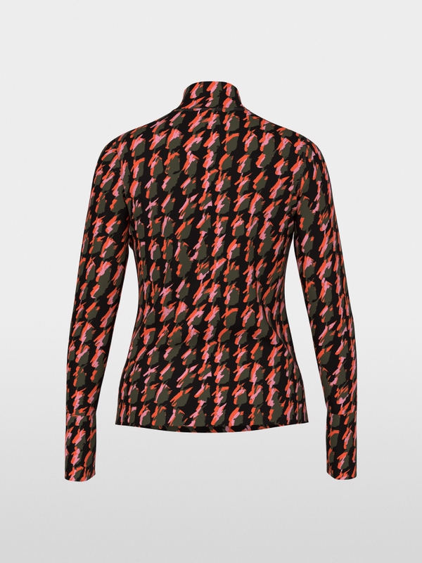 Shirt with abstract houndstooth pattern