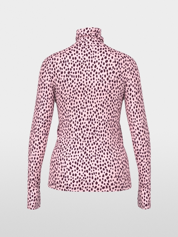 T-shirt à manches longues à imprimé à pois