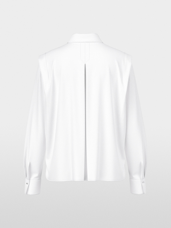 Blouse in lightweight stretch cotton