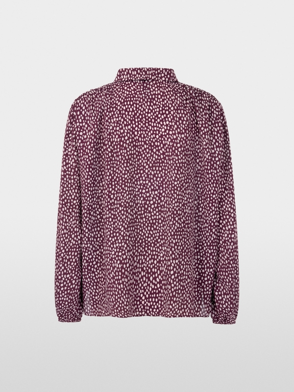 Blouse with polka dot print