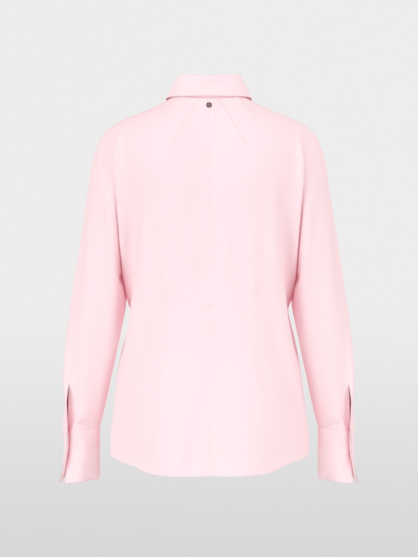 Stretch cotton blouse with seam details