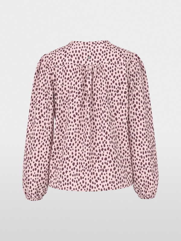 Blouse with polka dot print