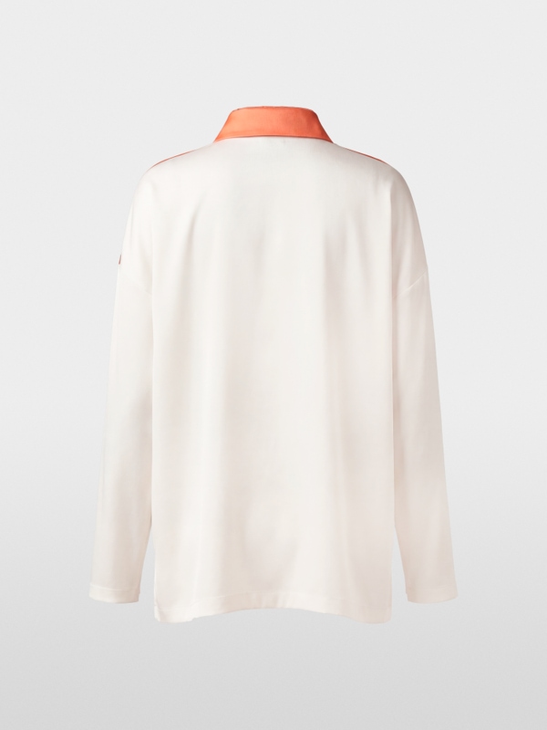 Silk blend blouse-style shirt