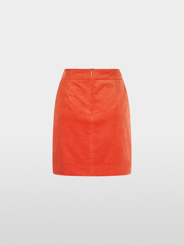 Cotton corduroy mini skirt