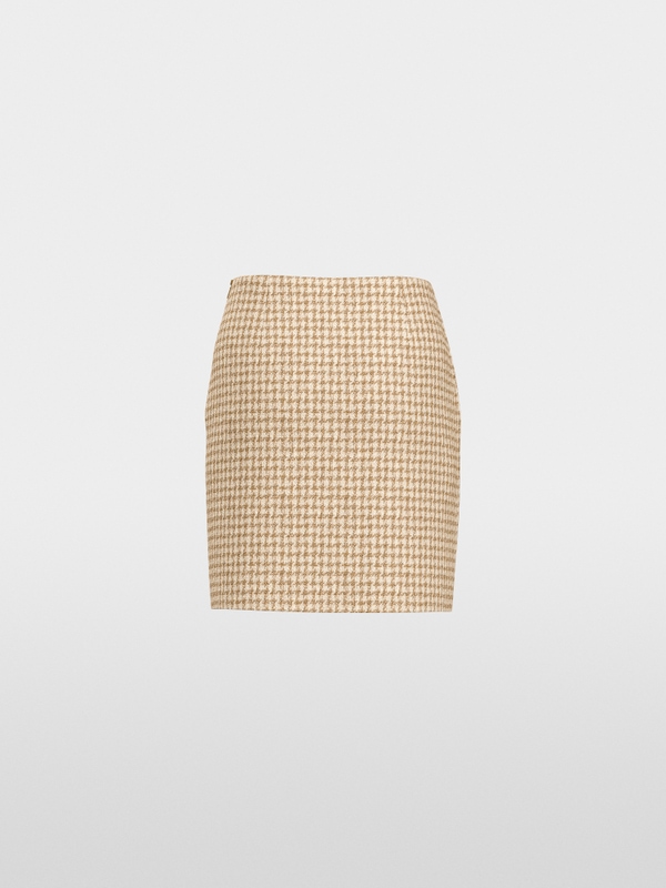 Houndstooth mini skirt