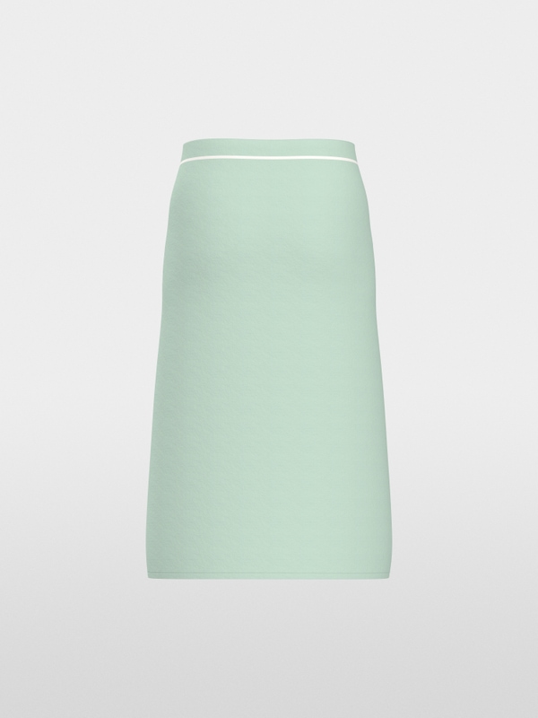 “Knitted in Germany” calf-length skirt