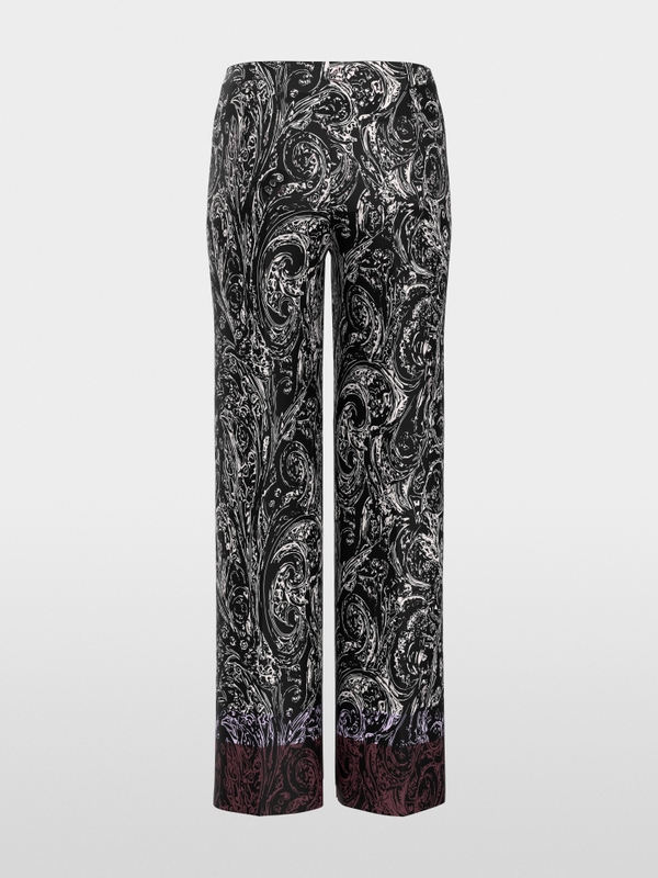 WINDER all-over print wide fit trousers