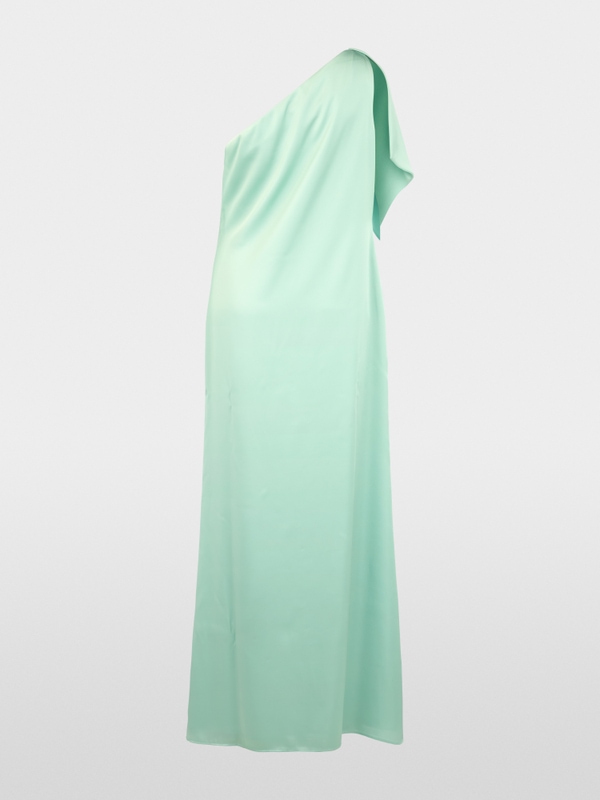 Robe de soirée asymétrique à volants