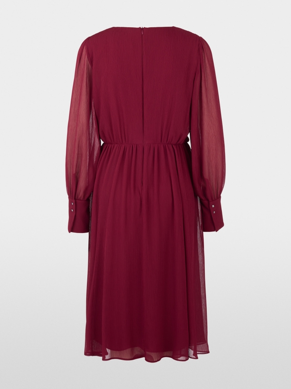 Elegant crêpe midi dress