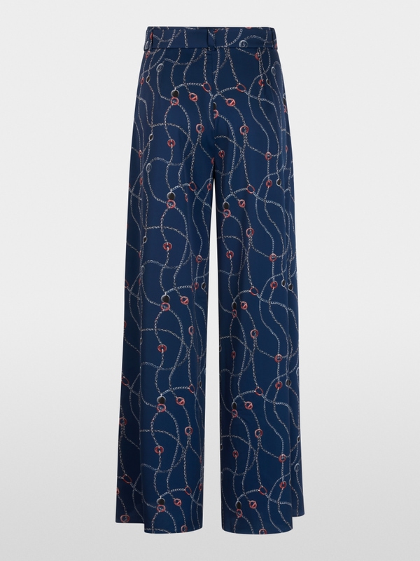 WAUKEE trousers with chain print