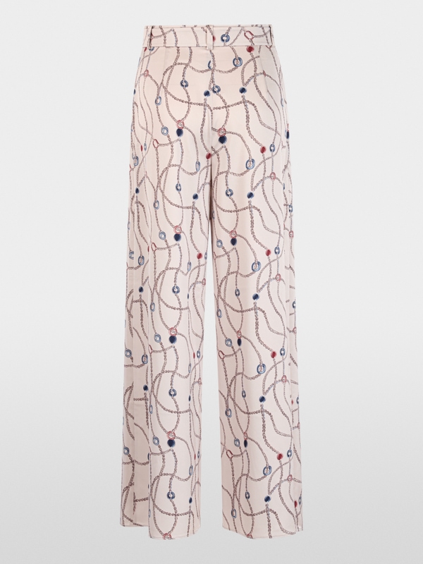WAUKEE trousers with chain print