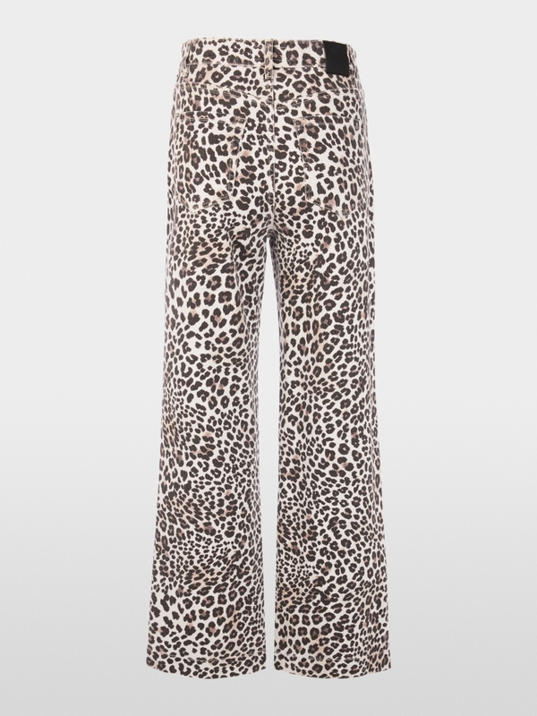 WARRI wide fit leopard print jeans
