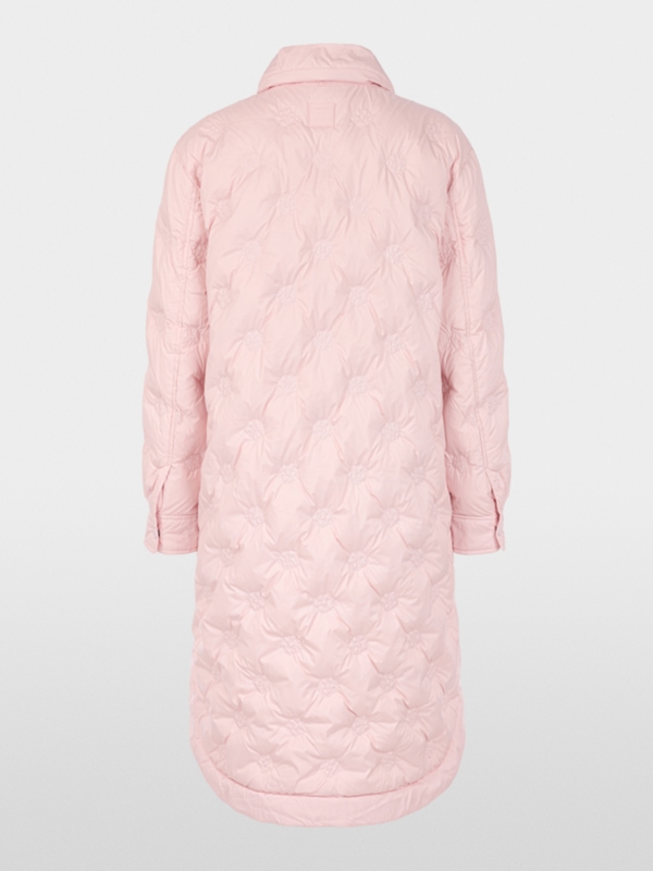 Quilted coat with light down lining
