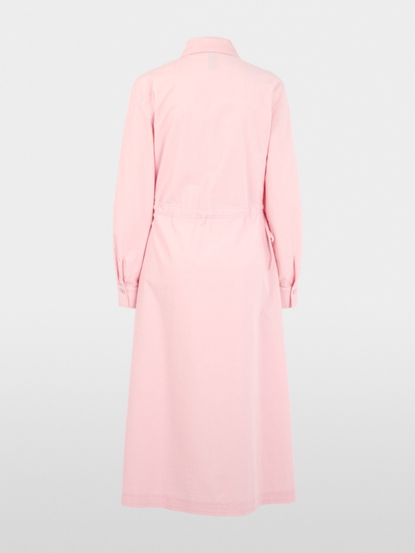 Corduroy dress with drawstring