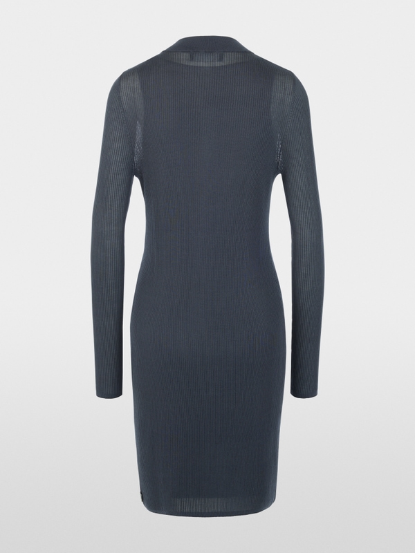 Robe en maille côtelée
