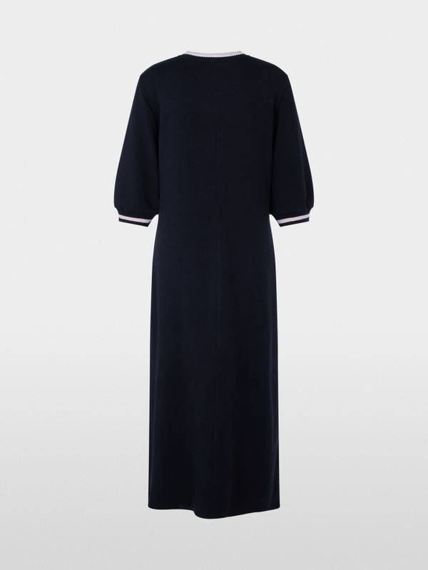 Robe coupe A avec détails côtelés