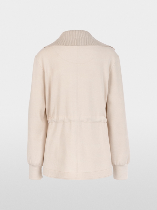 Veste en coton mélangé avec col roulé
