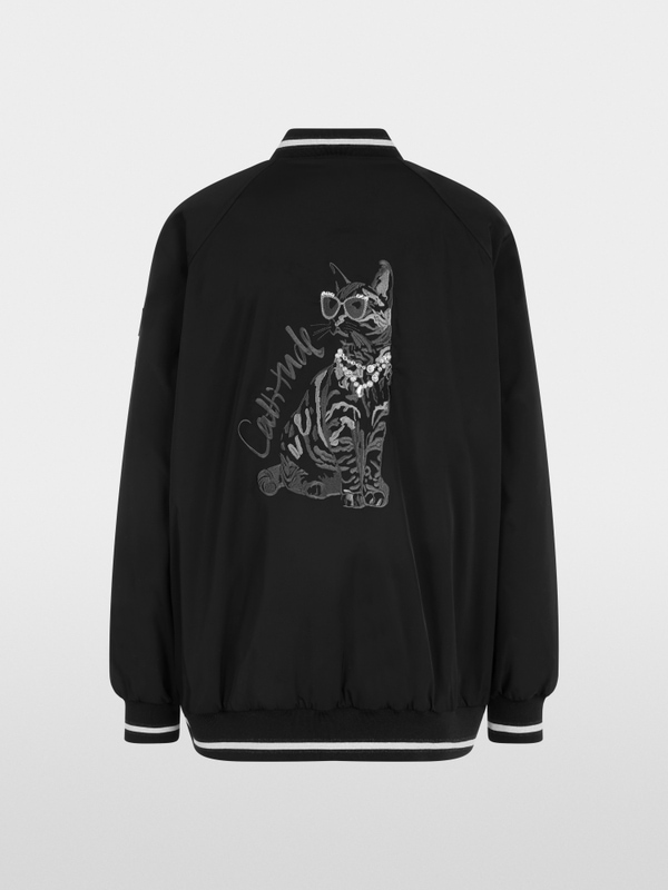 Contemporary look college-style jacket