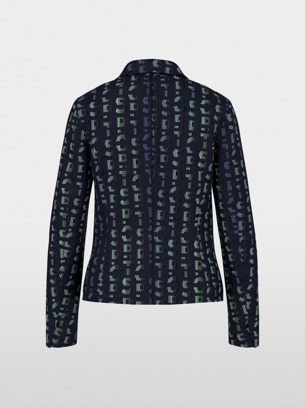 Blazer en jersey imprimé