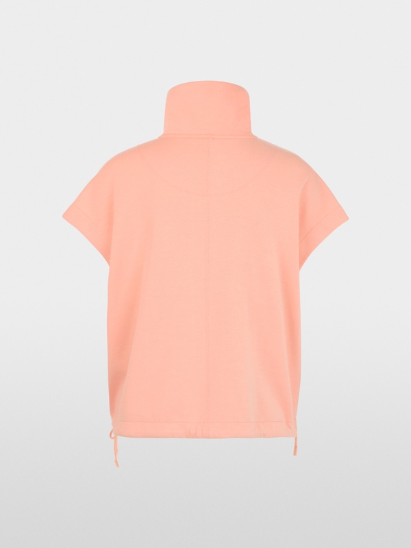 Gilet en mélange de coton à col camionneur