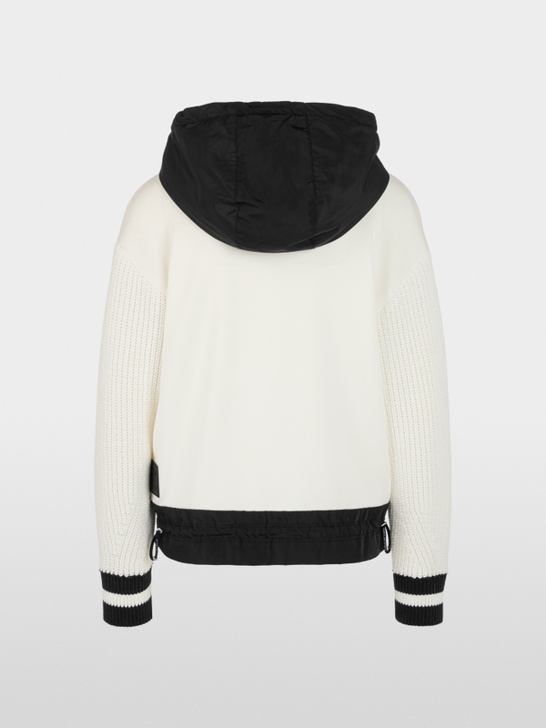 ‘Knitted in Germany’ contrast hoodie