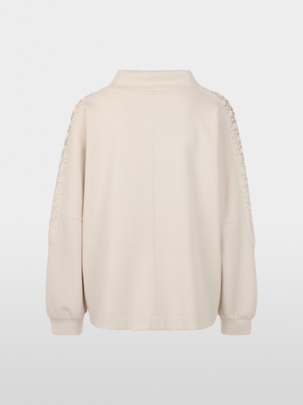 Oversized sweatshirt with hotfix stones
