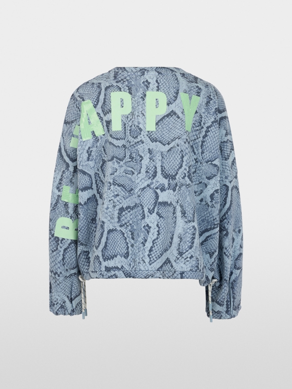 Sweatshirt with animal print
