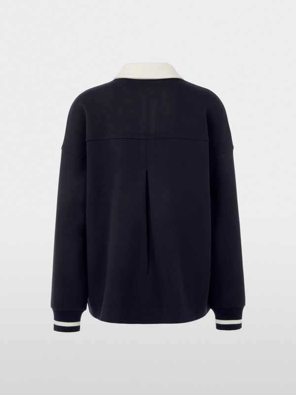 Sweat-shirt à col polo