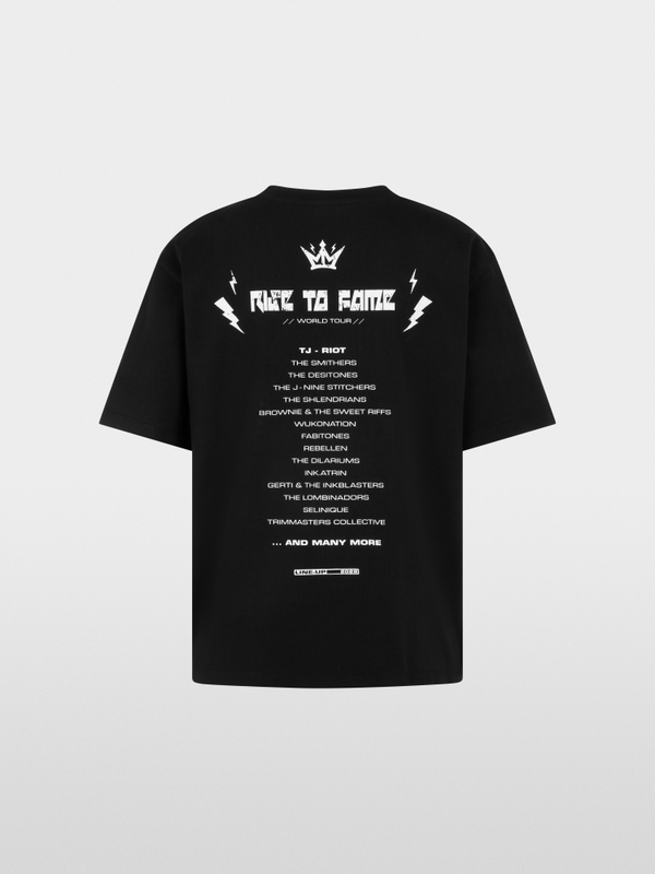 Cotton T-shirt with festival print