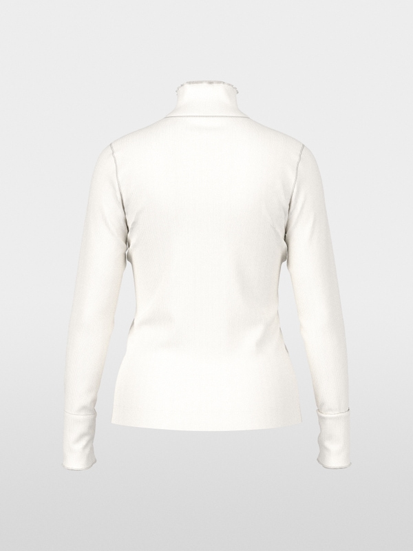 Fitted turtleneck shirt