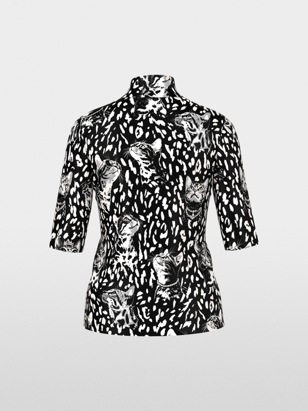 Printed cotton shirt