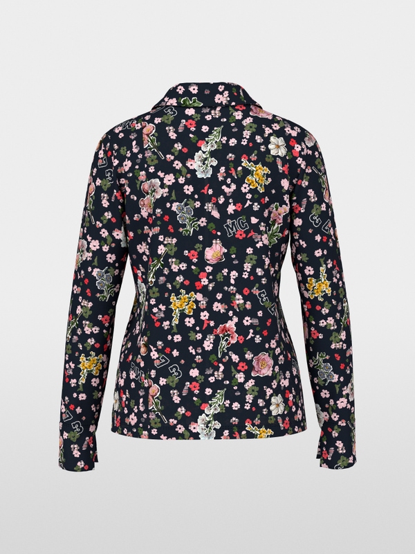 Blouse with all-over print