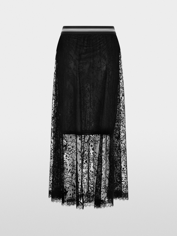 Lace midi skirt