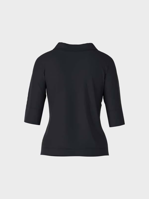 Shirt mit besonderer Kragenlösung | marc-cain.com/de