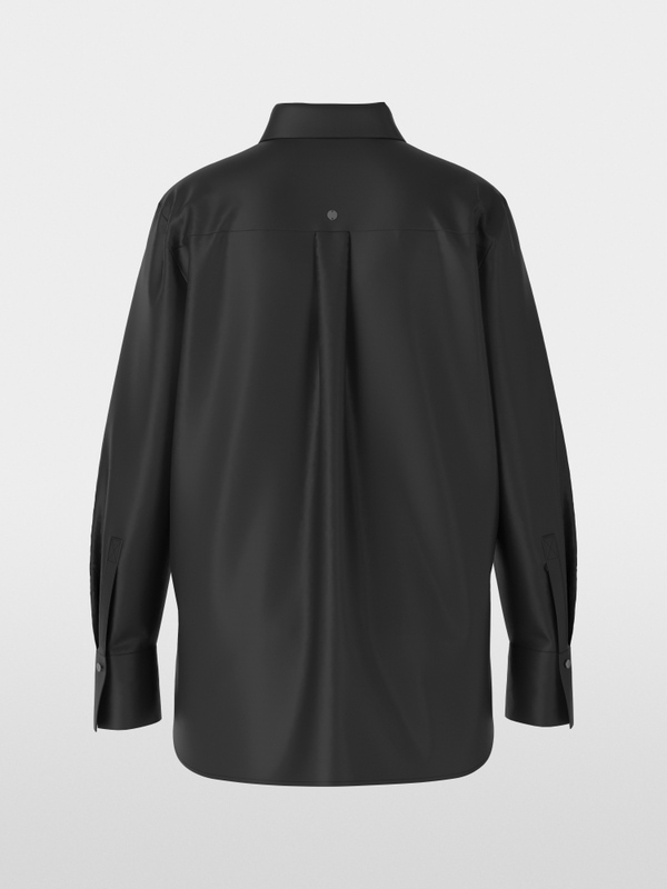 Stretchkatoenen overhemdblouse