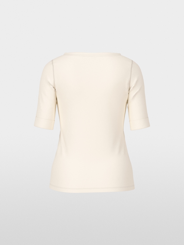 T-shirt with turn-up sleeves