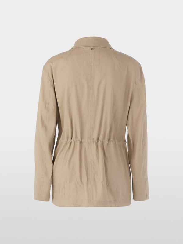Veste-chemise unie de style utilitaire