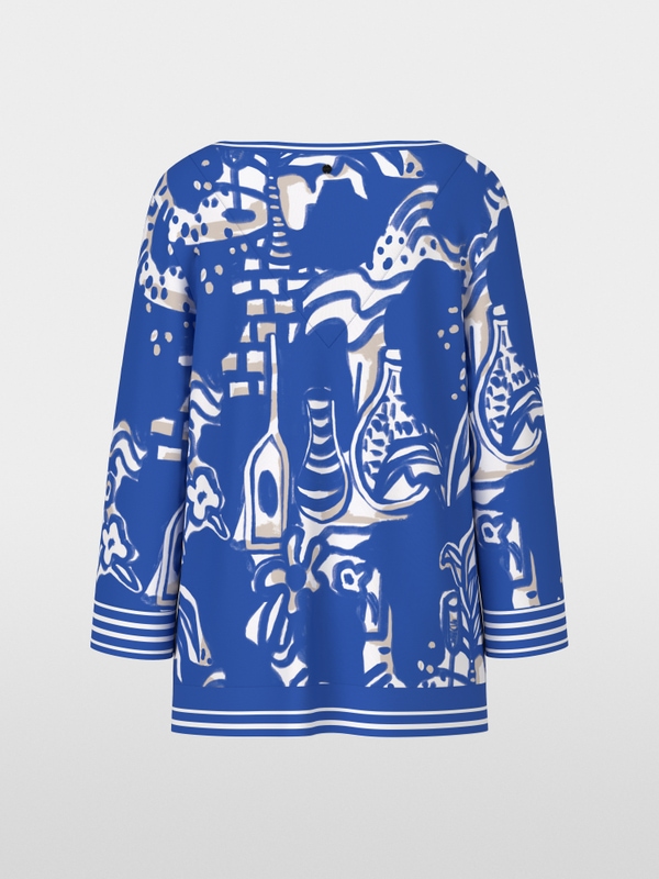 Slip-on blouse with pearls