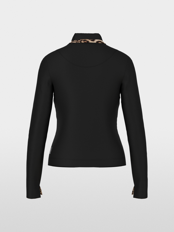 Veste zippée en coton côtelé