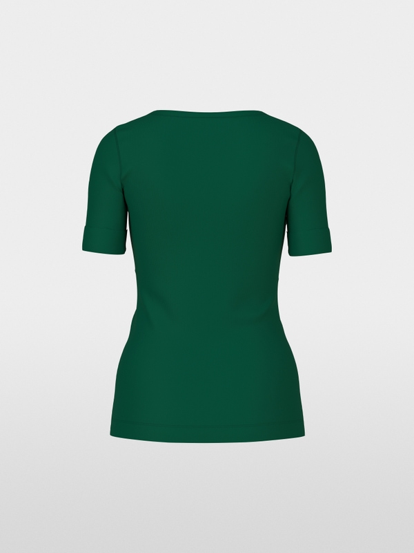 T-shirt with turn-up sleeves